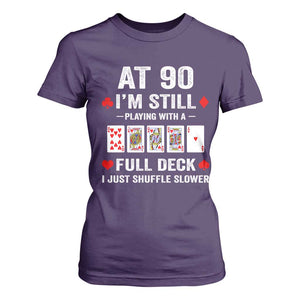 Funny 90th Birthday T Shirt For Women Funny 90 Year Old Cards TS10 Purple Print Your Wear