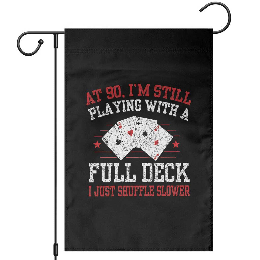 Funny 90th Birthday Garden Flag Retro Funny 90 Year Old Cards Bday Gifts TS10 Black Print Your Wear