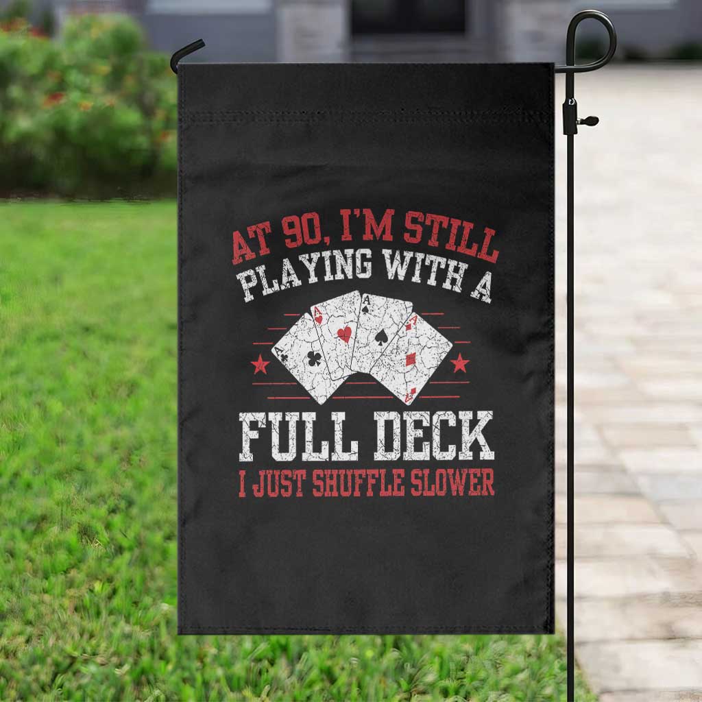 Funny 90th Birthday Garden Flag Retro Funny 90 Year Old Cards Bday Gifts TS10 Print Your Wear