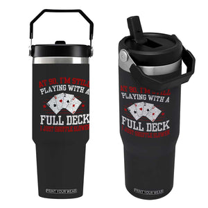 Funny 90th Birthday Flip Straw Tumbler Retro Funny 90 Year Old Cards Bday Gifts TS10 One Size: 30 oz Black Print Your Wear