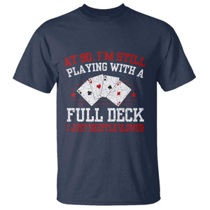 Funny 90th Birthday T Shirt Retro Funny 90 Year Old Cards Bday Gifts TS10 Navy Print Your Wear