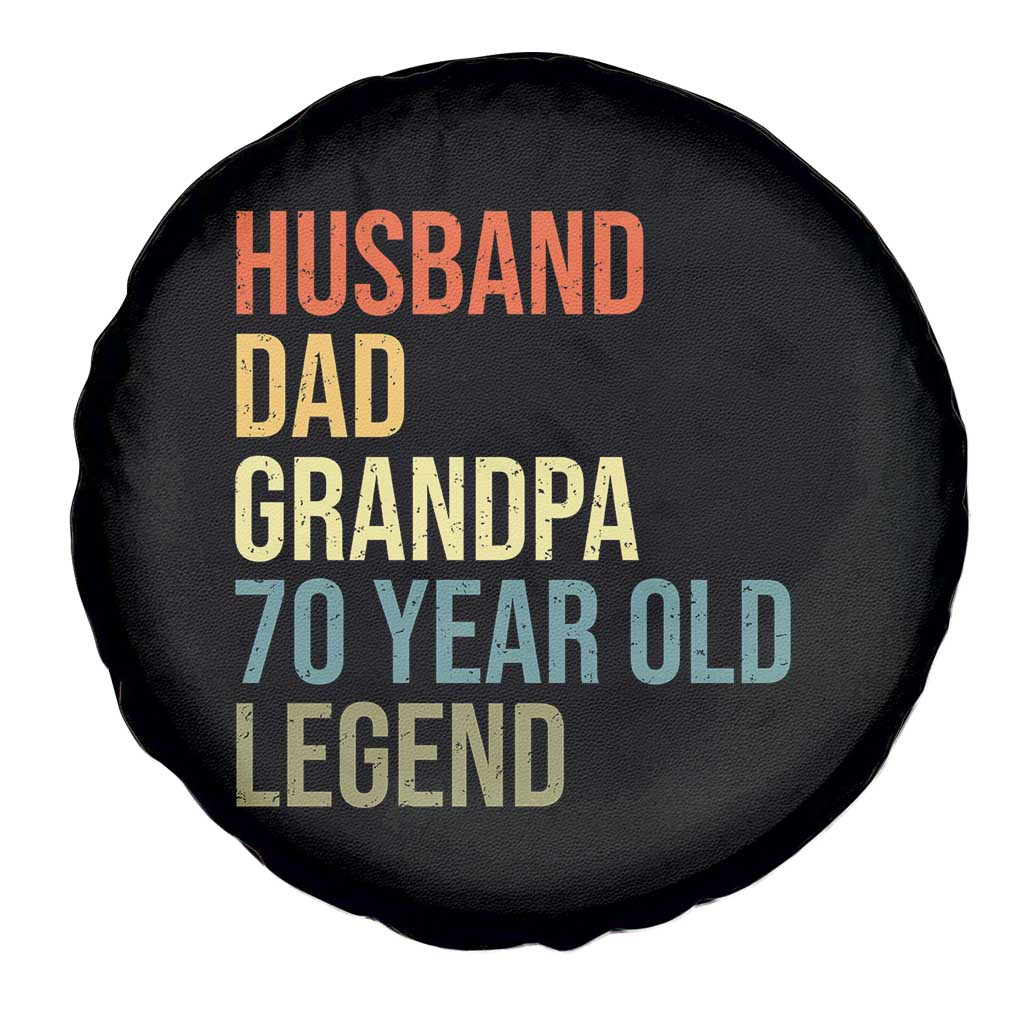 70th Birthday Spare Tire Cover Husband Dad Grandpa 70 Year Old Legend TS10 Print Your Wear