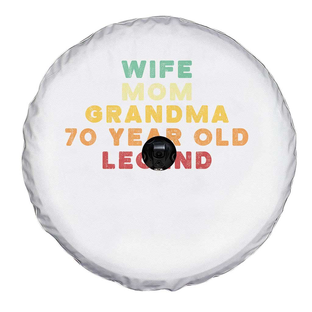 70th Birthday Gifts For Women Spare Tire Cover Wife Mom Grandma 70 Year Old Legend TS10 Print Your Wear