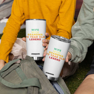 70th Birthday Gifts For Women Tumbler Cup Wife Mom Grandma 70 Year Old Legend TS10 Print Your Wear