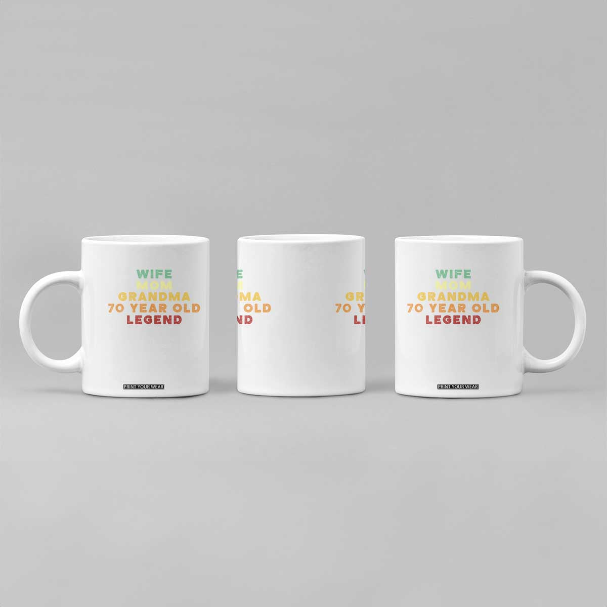 70th Birthday Gifts For Women Coffee Mug Wife Mom Grandma 70 Year Old Legend TS10 Print Your Wear