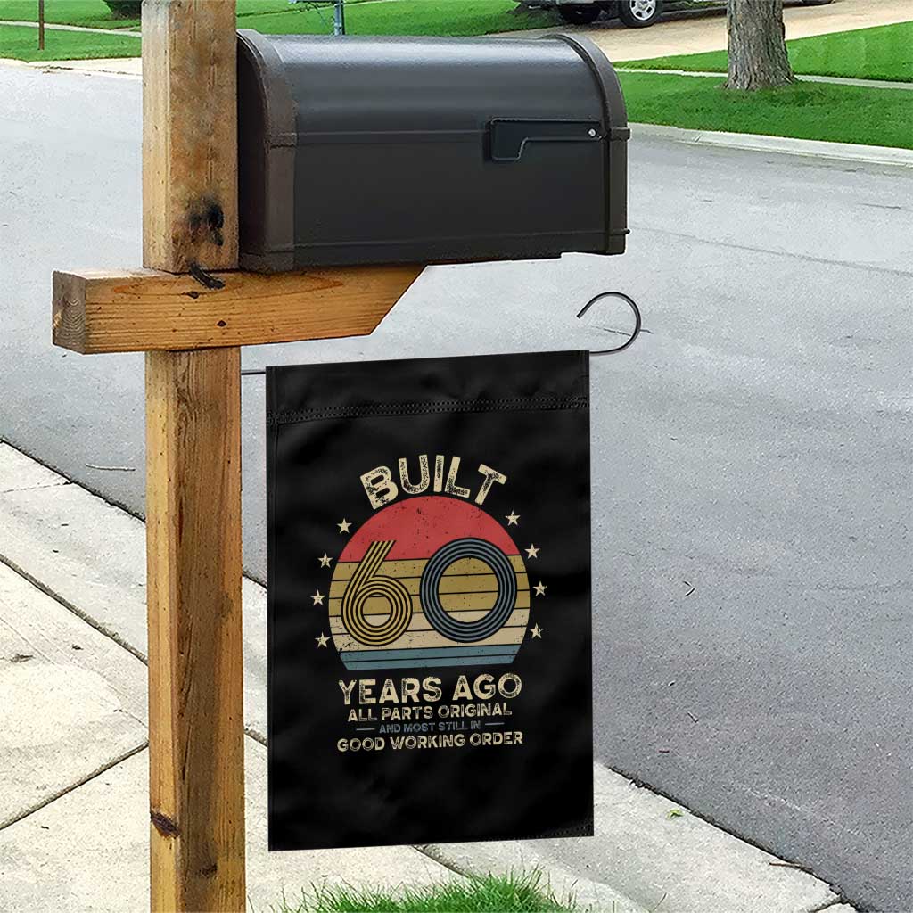 Funny 60th Birthday Garden Flag Vintage Retro Built 60 Years Ago TS10 Print Your Wear