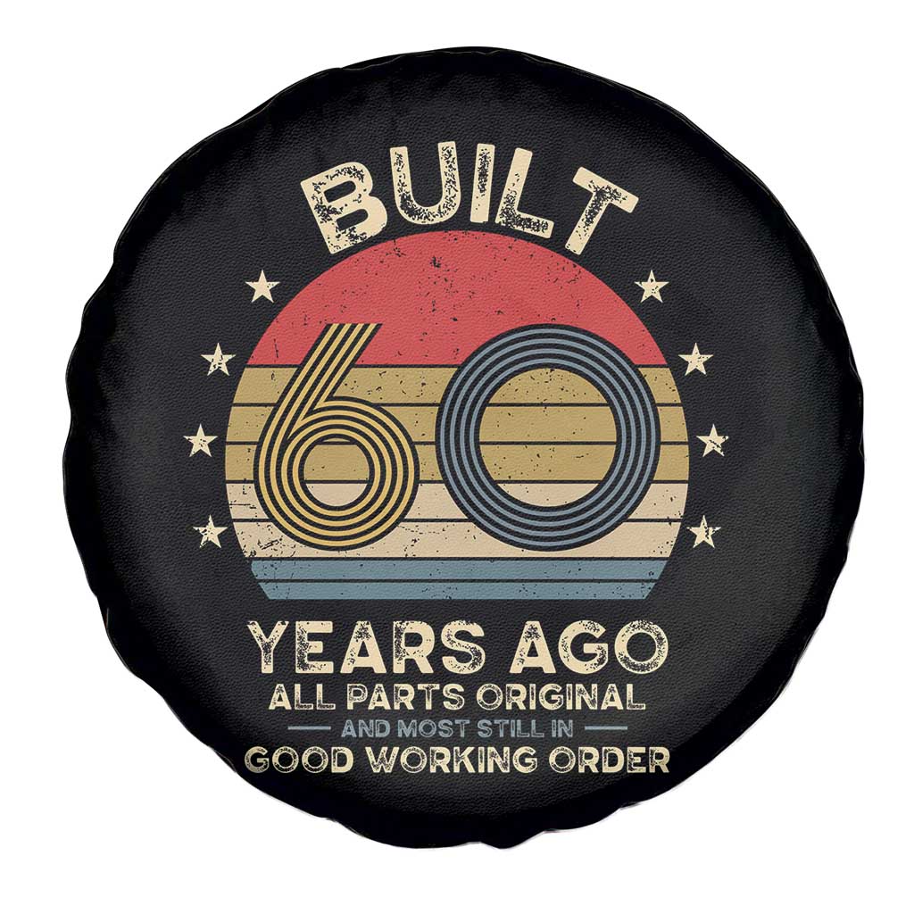 Funny 60th Birthday Spare Tire Cover Vintage Retro Built 60 Years Ago TS10 Print Your Wear