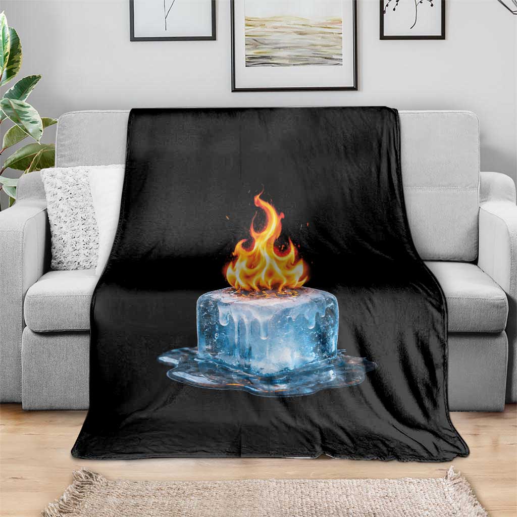 Subtle Anti Ice Throw Blanket Ice Melting Satire Political Humor TS10 Print Your Wear