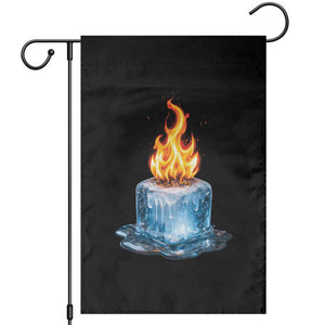 Subtle Anti Ice Garden Flag Ice Melting Satire Political Humor TS10 Black Print Your Wear