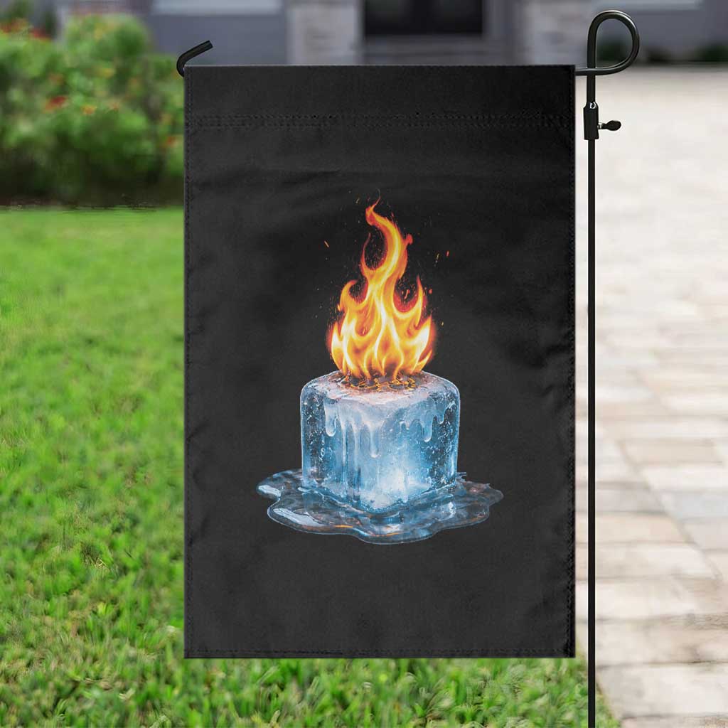 Subtle Anti Ice Garden Flag Ice Melting Satire Political Humor TS10 Print Your Wear