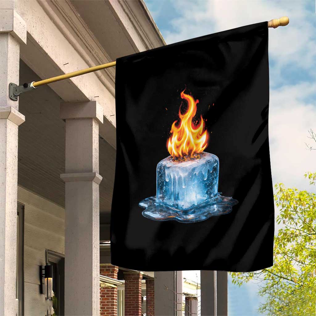 Subtle Anti Ice Garden Flag Ice Melting Satire Political Humor TS10 Print Your Wear