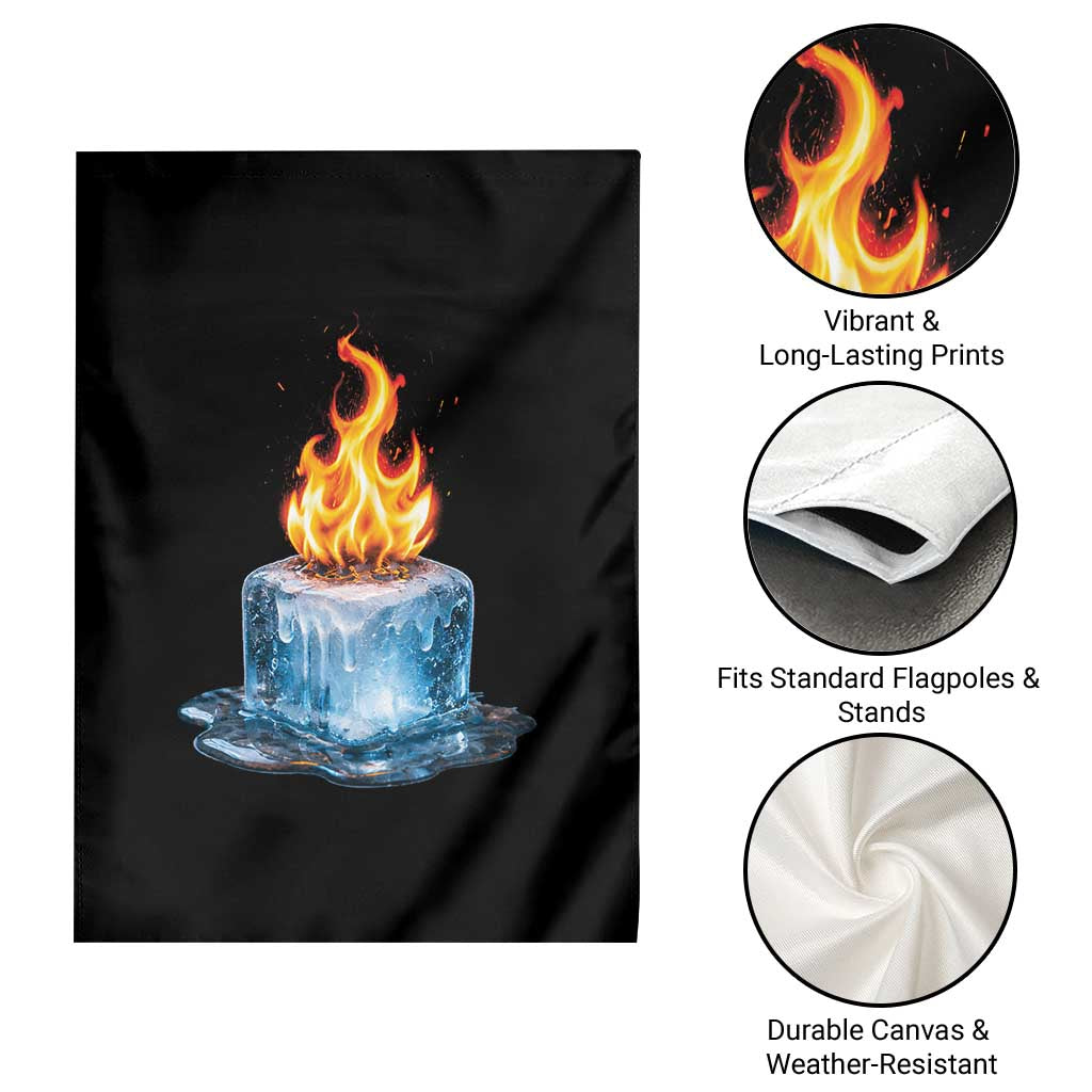 Subtle Anti Ice Garden Flag Ice Melting Satire Political Humor TS10 Print Your Wear