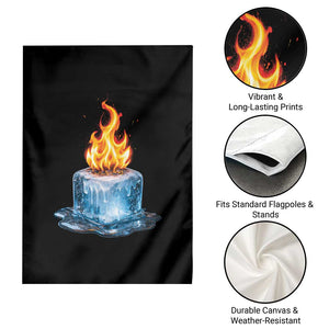 Subtle Anti Ice Garden Flag Ice Melting Satire Political Humor TS10 Print Your Wear