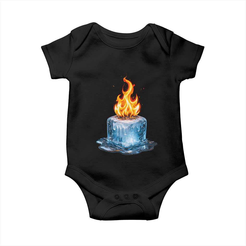 Subtle Anti Ice Baby Onesie Ice Melting Satire Political Humor TS10 Black Print Your Wear