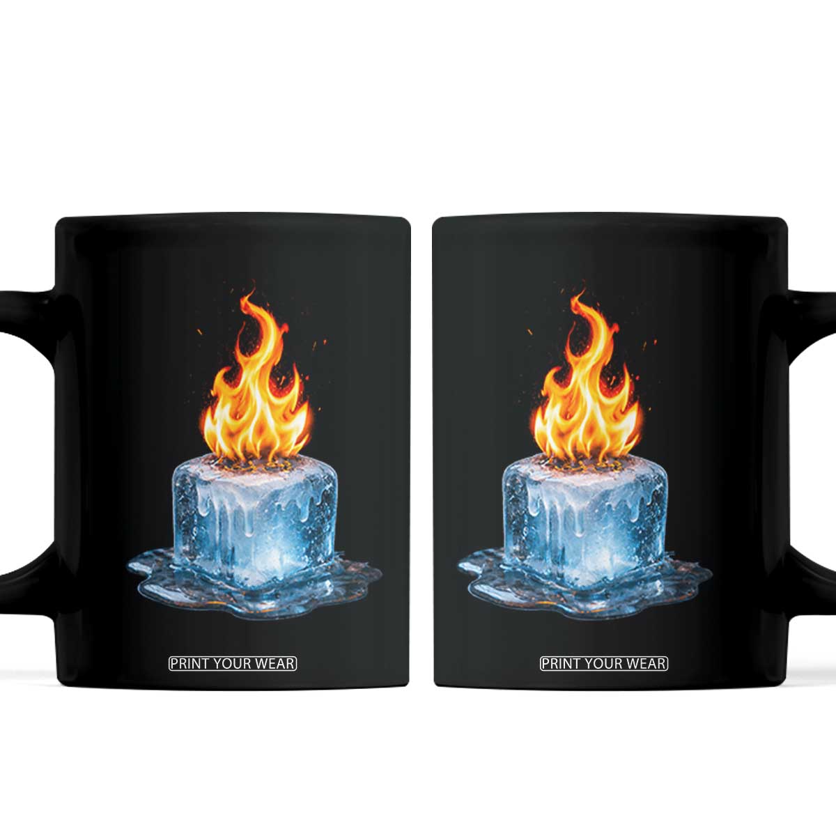 Subtle Anti Ice Coffee Mug Ice Melting Satire Political Humor TS10 Black Print Your Wear