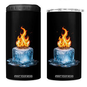 Subtle Anti Ice 4 in 1 Can Cooler Tumbler Ice Melting Satire Political Humor TS10 One Size: 16 oz Black Print Your Wear