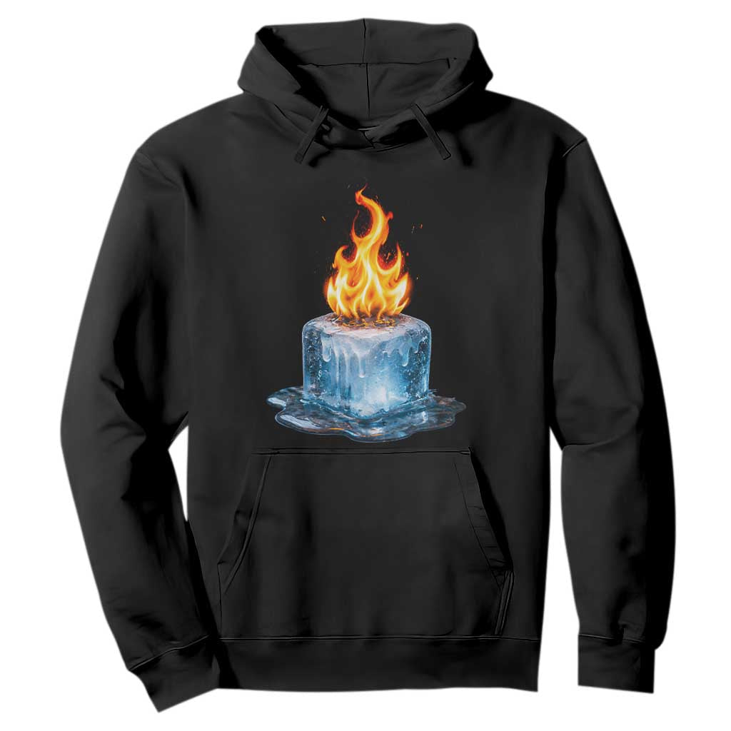 Subtle Anti Ice Hoodie Ice Melting Satire Political Humor TS10 Black Print Your Wear
