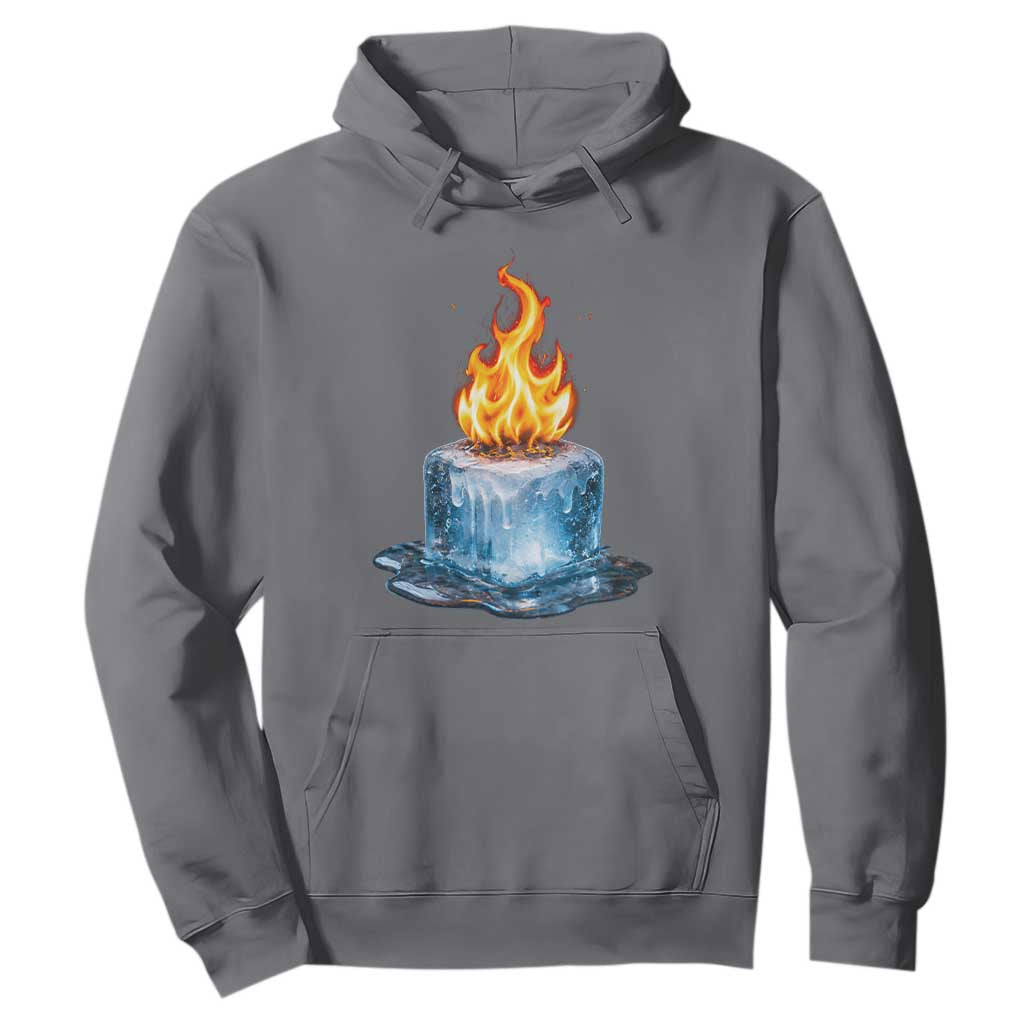 Subtle Anti Ice Hoodie Ice Melting Satire Political Humor TS10 Charcoal Print Your Wear