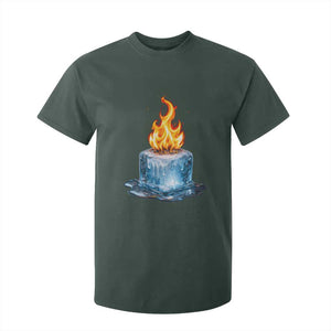 Subtle Anti Ice T Shirt For Kid Ice Melting Satire Political Humor TS10 Dark Forest Green Print Your Wear