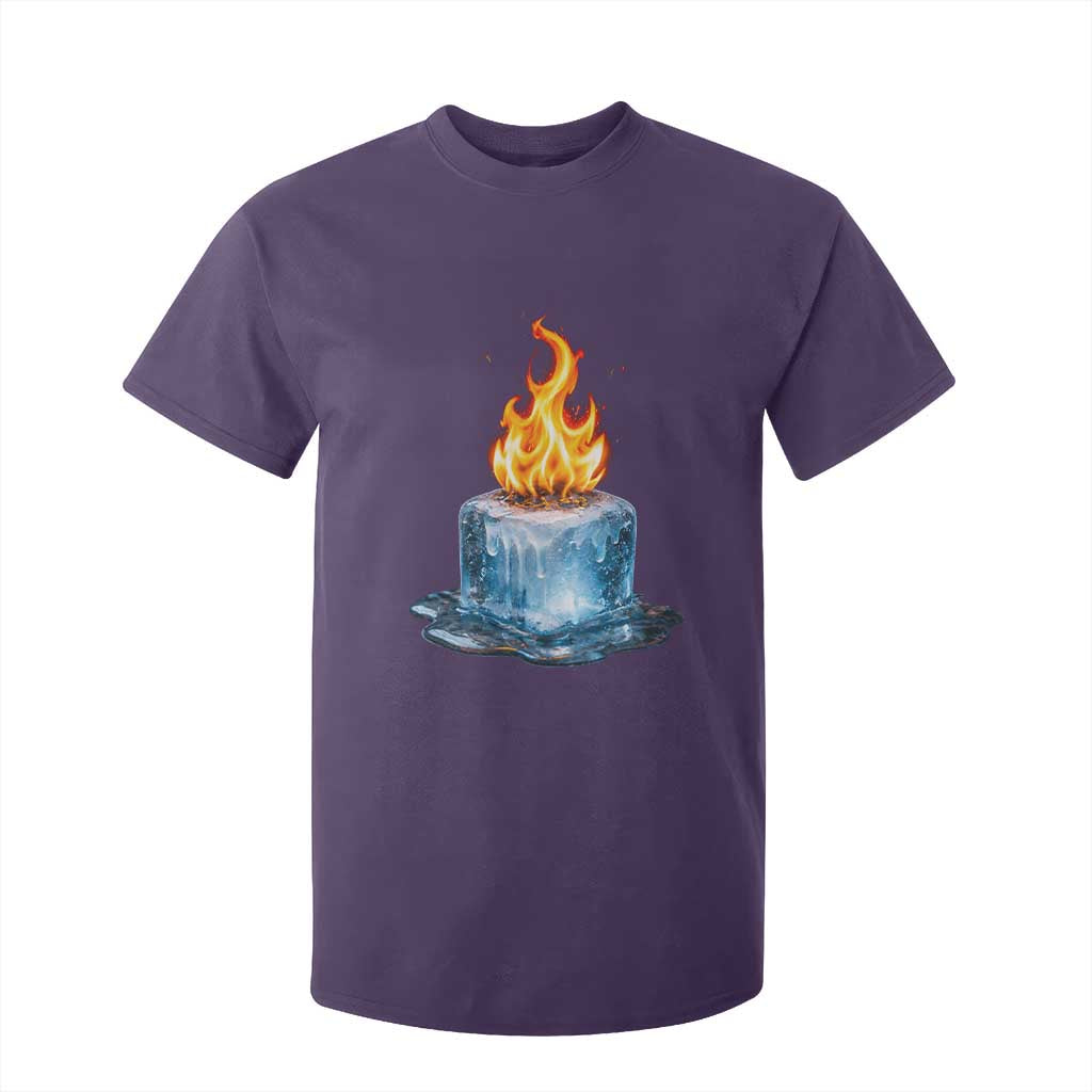 Subtle Anti Ice T Shirt For Kid Ice Melting Satire Political Humor TS10 Purple Print Your Wear