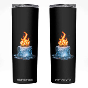 Subtle Anti Ice Skinny Tumbler Ice Melting Satire Political Humor TS10 Black Print Your Wear