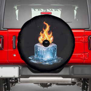 Subtle Anti Ice Spare Tire Cover Ice Melting Satire Political Humor TS10 Black Print Your Wear