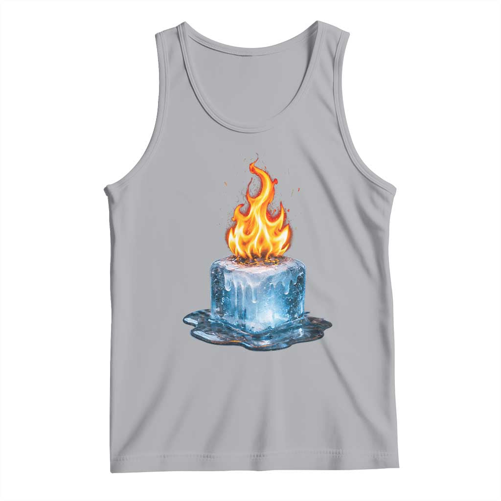 Subtle Anti Ice Tank Top Ice Melting Satire Political Humor TS10 Athletic Heather Print Your Wear