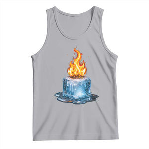 Subtle Anti Ice Tank Top Ice Melting Satire Political Humor TS10 Athletic Heather Print Your Wear