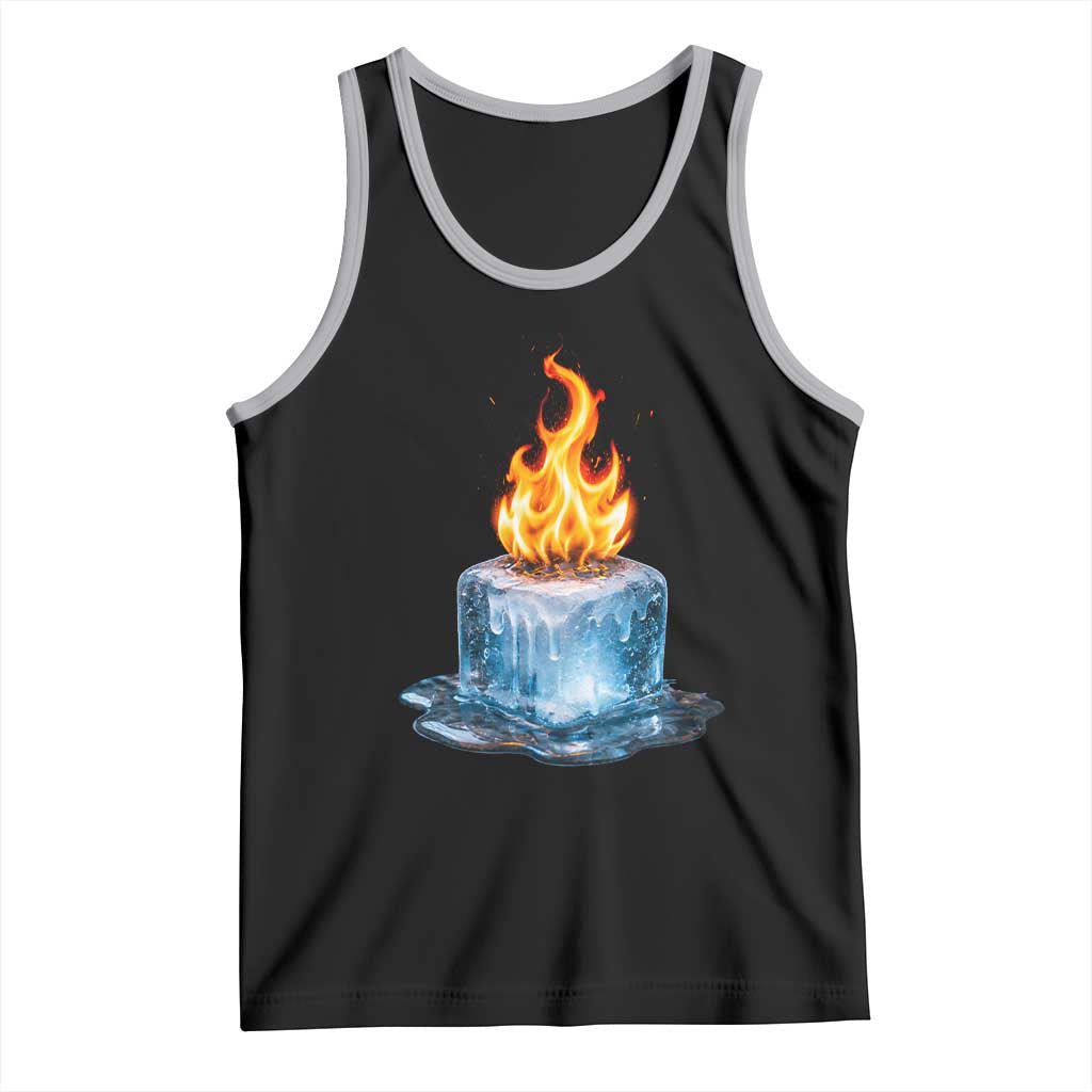 Subtle Anti Ice Tank Top Ice Melting Satire Political Humor TS10 Black Athletic Heather Print Your Wear