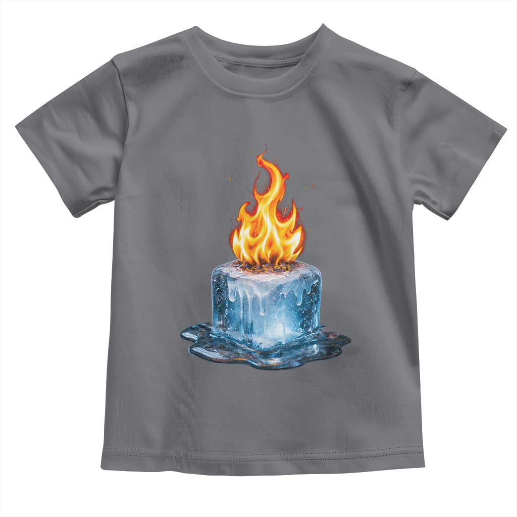 Subtle Anti Ice Toddler T Shirt Ice Melting Satire Political Humor TS10 Charcoal Print Your Wear