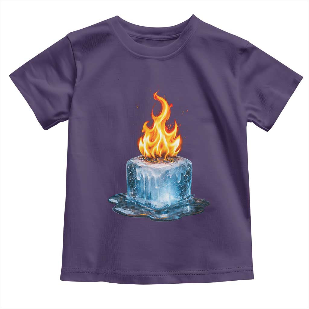 Subtle Anti Ice Toddler T Shirt Ice Melting Satire Political Humor TS10 Purple Print Your Wear