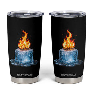 Subtle Anti Ice Tumbler Cup Ice Melting Satire Political Humor TS10 Black Print Your Wear