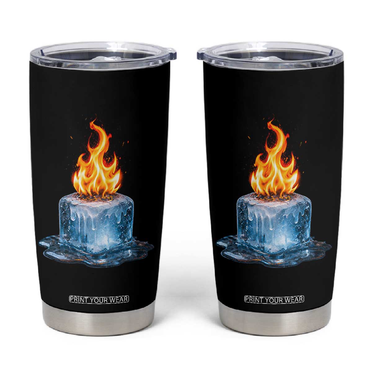 Subtle Anti Ice Tumbler Cup Ice Melting Satire Political Humor TS10 Black Print Your Wear