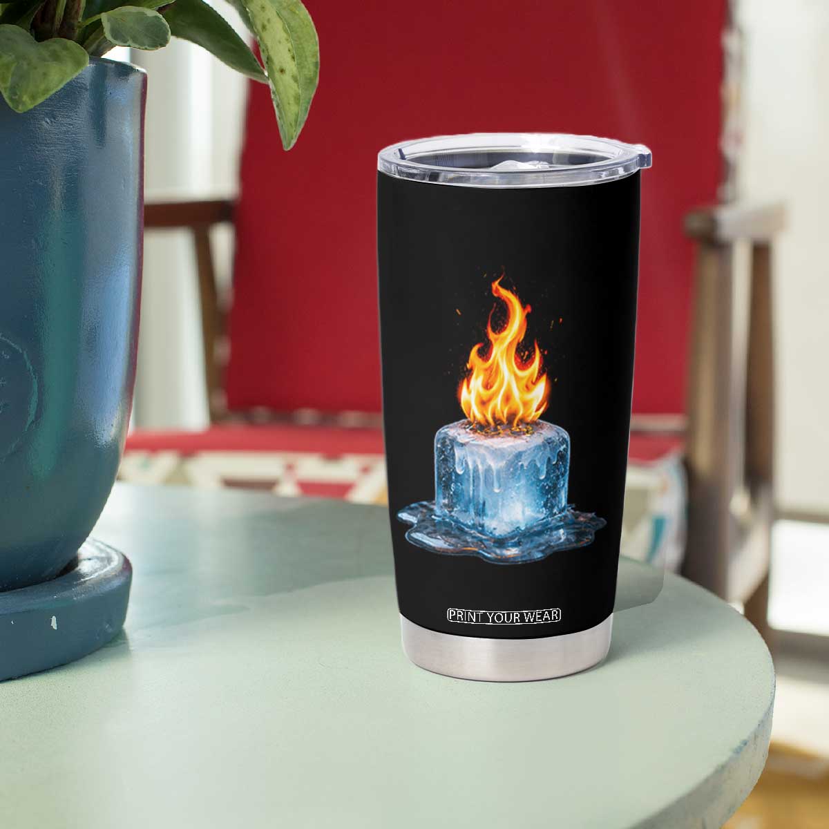 Subtle Anti Ice Tumbler Cup Ice Melting Satire Political Humor TS10 Print Your Wear