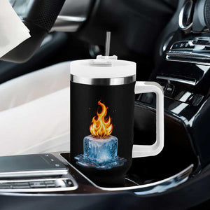 Subtle Anti Ice Tumbler With Handle Ice Melting Satire Political Humor TS10 Print Your Wear