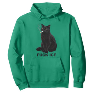 Fck Ice Smoking Cat Hoodie Subtle FDT Black Cat Meme TS10 Irish Green Print Your Wear