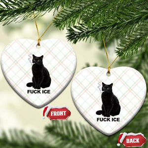 Fck Ice Smoking Cat Ceramic Ornament Subtle FDT Black Cat Meme TS10 Print Your Wear