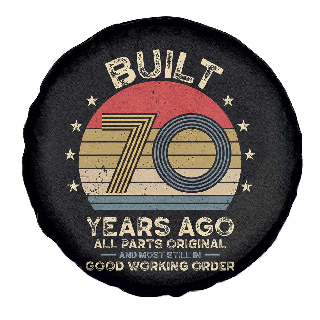 Funny 70th Birthday Spare Tire Cover Vintage Retro Built 70 Years Ago TS10 Print Your Wear