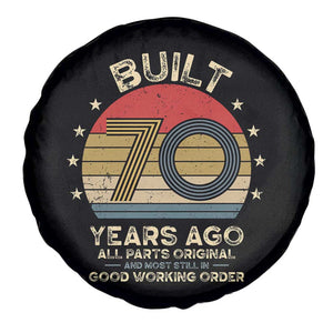 Funny 70th Birthday Spare Tire Cover Vintage Retro Built 70 Years Ago TS10 Print Your Wear