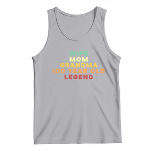 100th Birthday Gifts For Women Tank Top Wife Mom Grandma 100 Year Old Legend TS10 Athletic Heather Print Your Wear