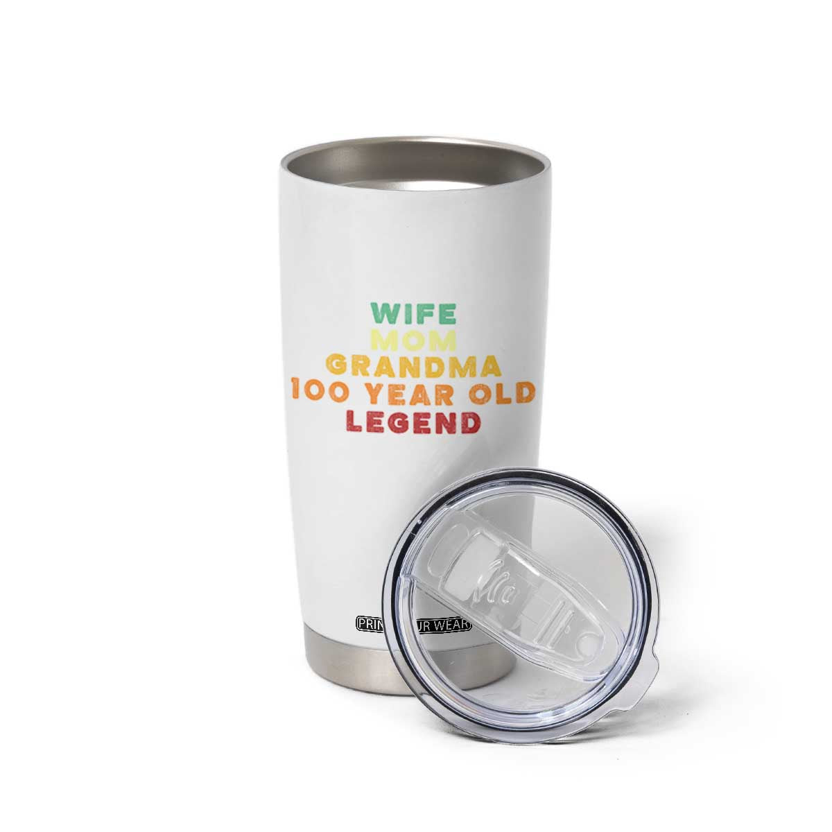 100th Birthday Gifts For Women Tumbler Cup Wife Mom Grandma 100 Year Old Legend TS10 Print Your Wear