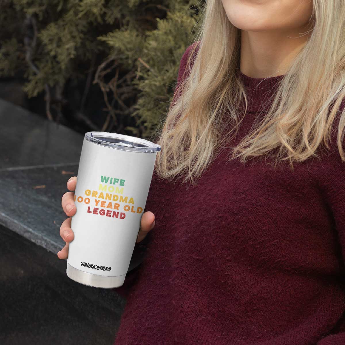 100th Birthday Gifts For Women Tumbler Cup Wife Mom Grandma 100 Year Old Legend TS10 Print Your Wear