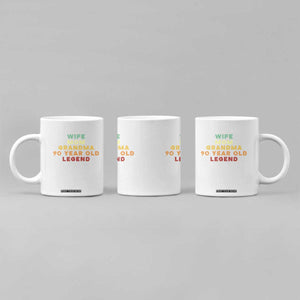 90th Birthday Gifts For Women Coffee Mug Wife Mom Grandma 90 Year Old Legend TS10 Print Your Wear