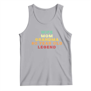 80th Birthday Gifts For Women Tank Top Wife Mom Grandma 80 Year Old Legend TS10 Athletic Heather Print Your Wear