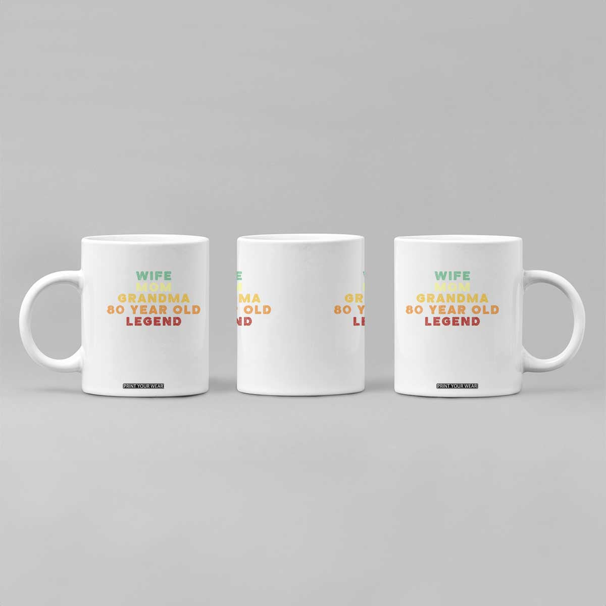 80th Birthday Gifts For Women Coffee Mug Wife Mom Grandma 80 Year Old Legend TS10 Print Your Wear