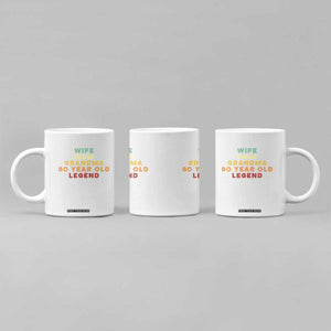 80th Birthday Gifts For Women Coffee Mug Wife Mom Grandma 80 Year Old Legend TS10 Print Your Wear