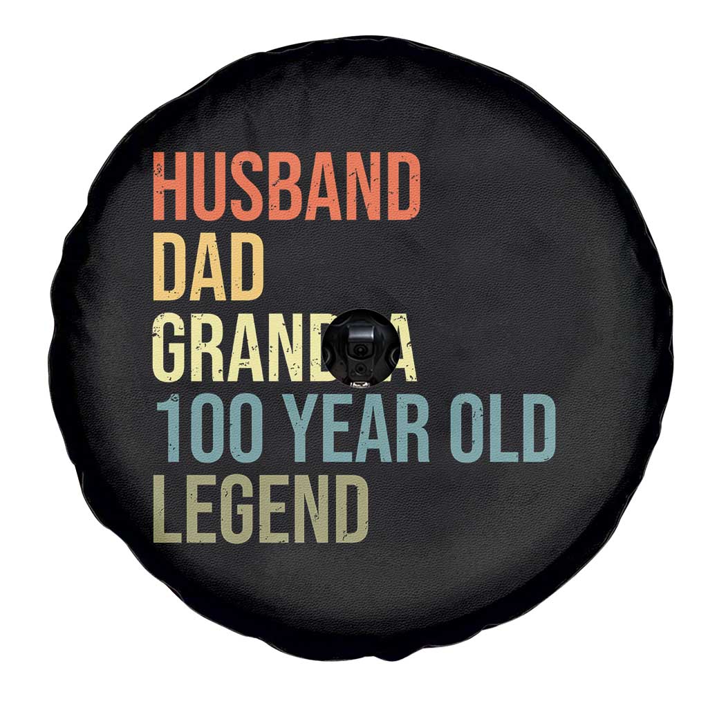 100th Birthday Spare Tire Cover Husband Dad Grandpa 100 Year Old Legend TS10 Print Your Wear