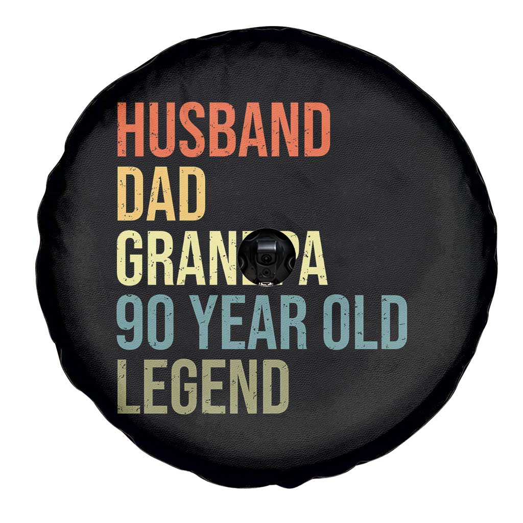 90th Birthday Spare Tire Cover Husband Dad Grandpa 90 Year Old Legend TS10 Print Your Wear