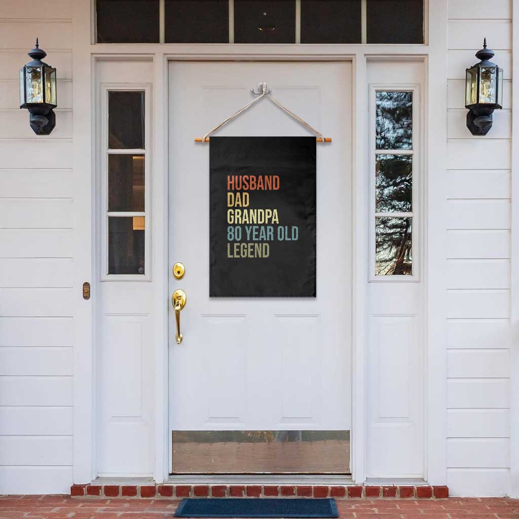 80th Birthday Garden Flag Husband Dad Grandpa 80 Year Old Legend TS10 Print Your Wear