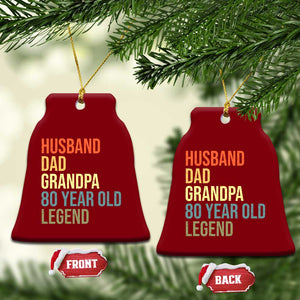 80th Birthday Ceramic Ornament Husband Dad Grandpa 80 Year Old Legend TS10 Print Your Wear